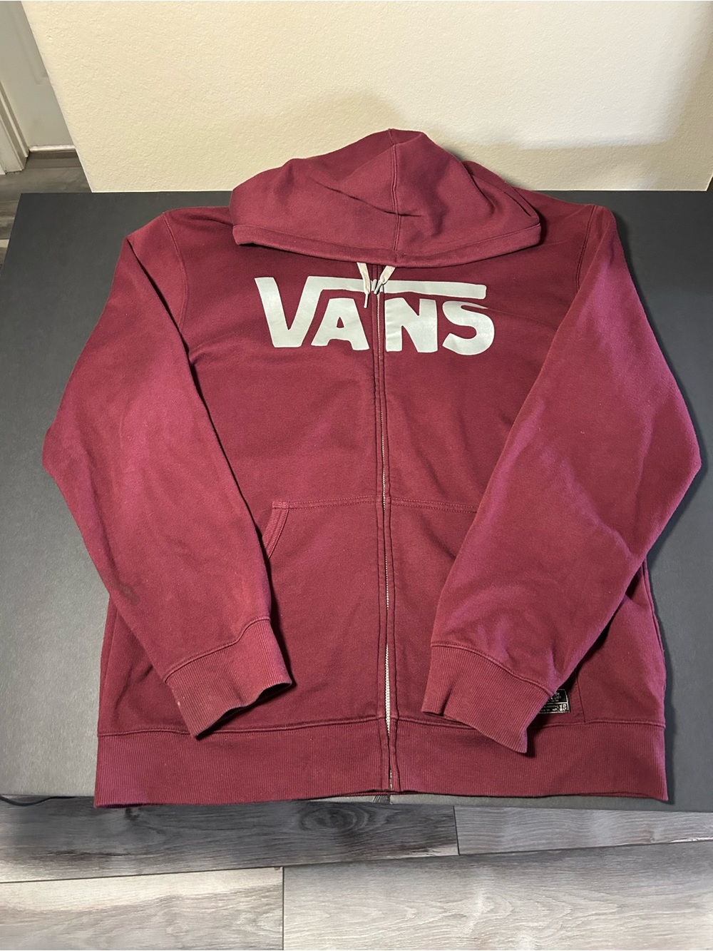 Burgundy Vans Classic Zip-up Jacket